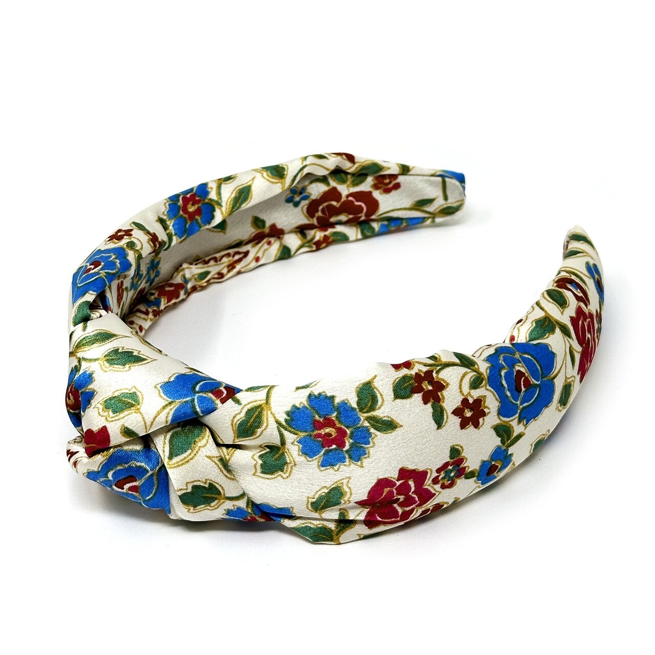 Wrapables Wide Knotted Headbands, Top Knot Headbands for Women and Girls, Floral